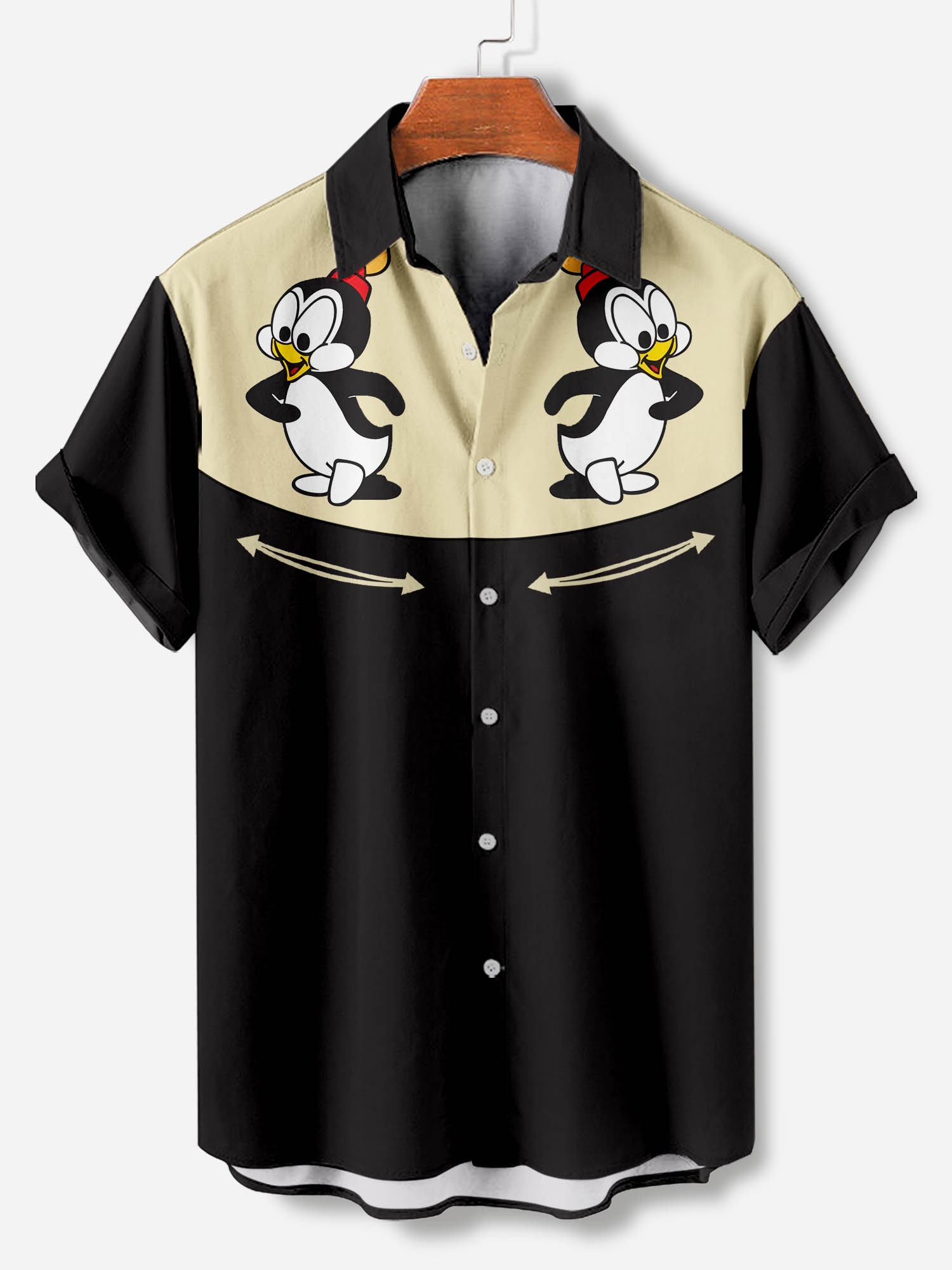 Men's Cartoon Art Graphic Short Sleeve Shirt