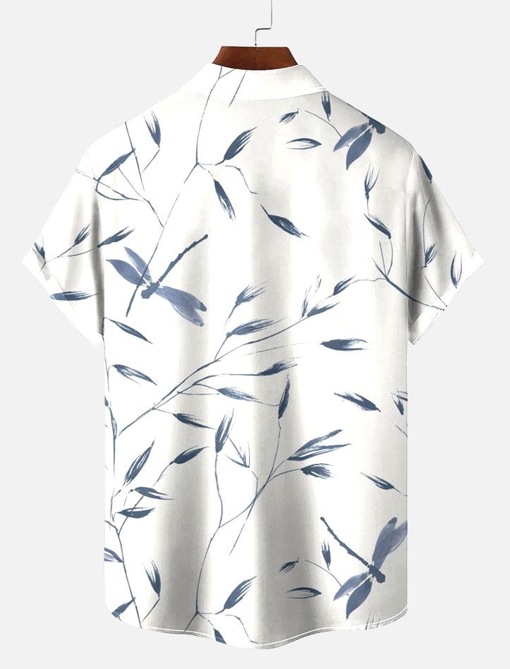 Men's Short Refreshing elegant hawaii Sleeve Shirt 