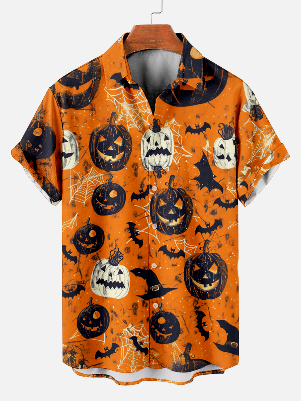 Halloween graphic short sleeve shirt