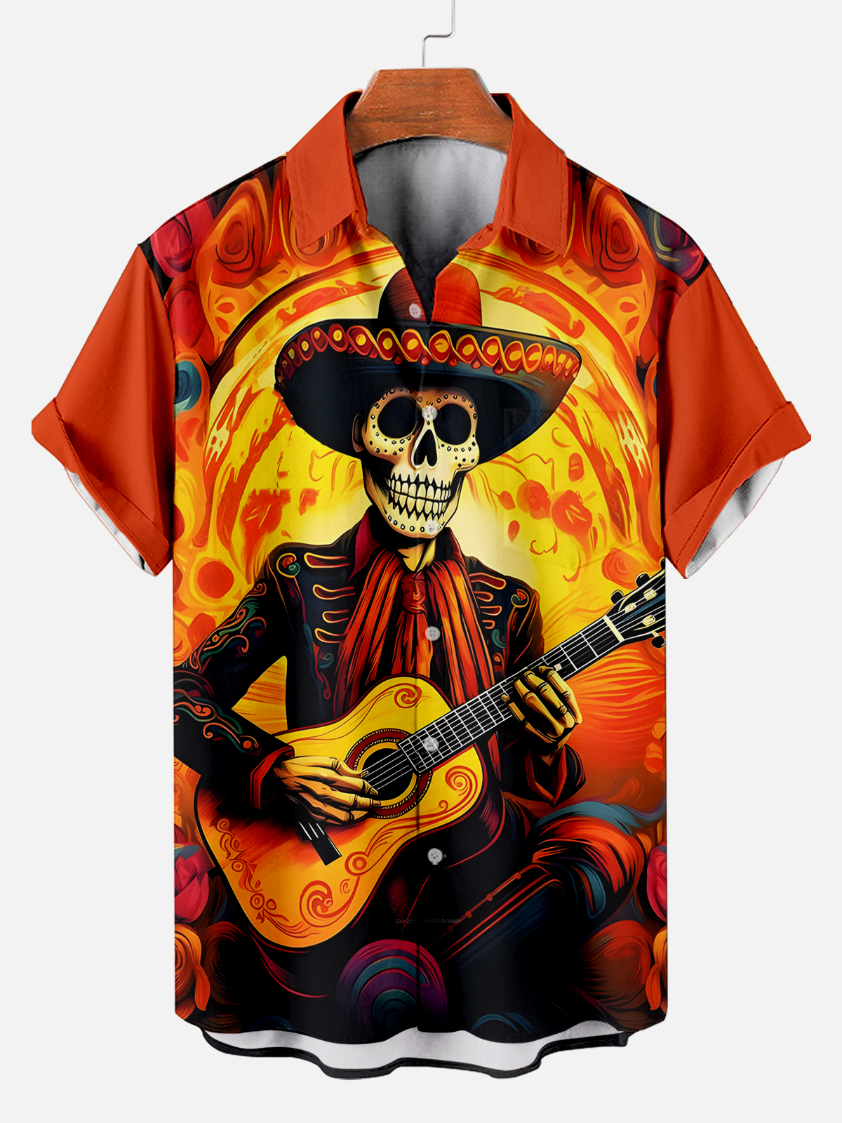 Men's Day of the Dead Graphic Short Sleeve Shirt