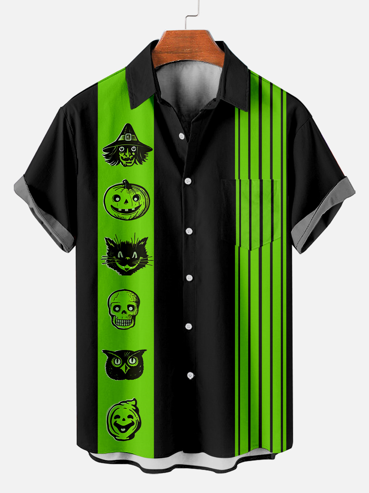 Men's Halloween Graphic Short Sleeve Shirt
