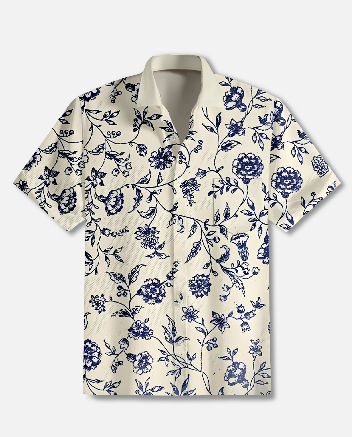 Men's Vintage Hawaiian Short Sleeve Shirt