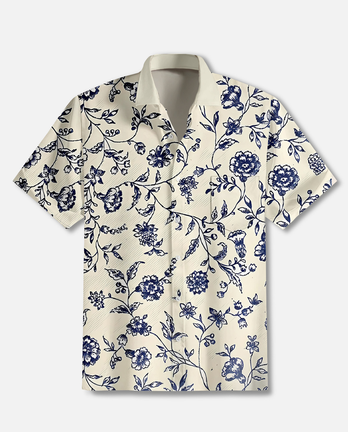 Men's Vintage Hawaiian Short Sleeve Shirt