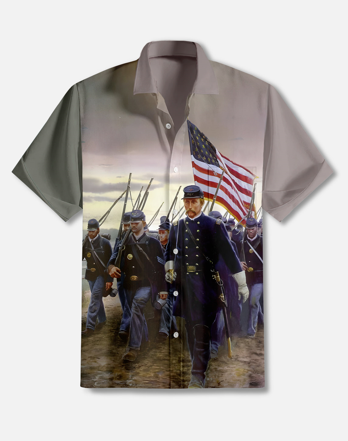 Men's illustration short sleeve shirt