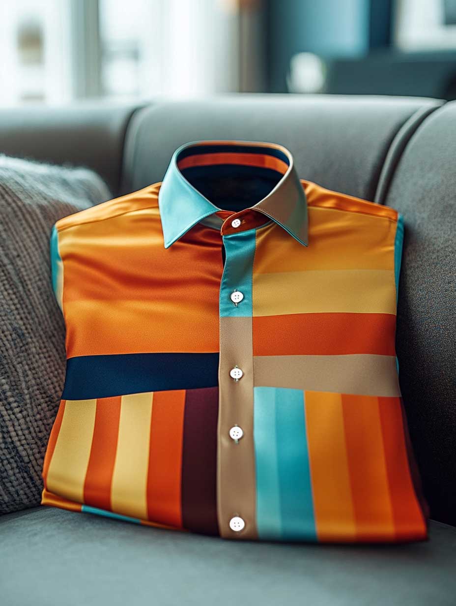 Men's Business Casual Button-Down Shirt