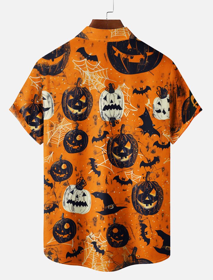 Halloween graphic short sleeve shirt