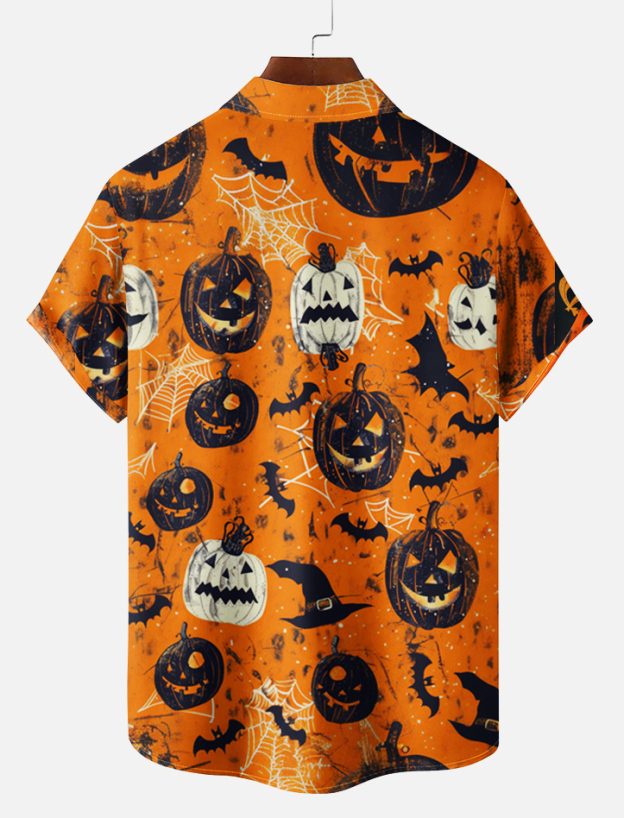 Halloween graphic short sleeve shirt