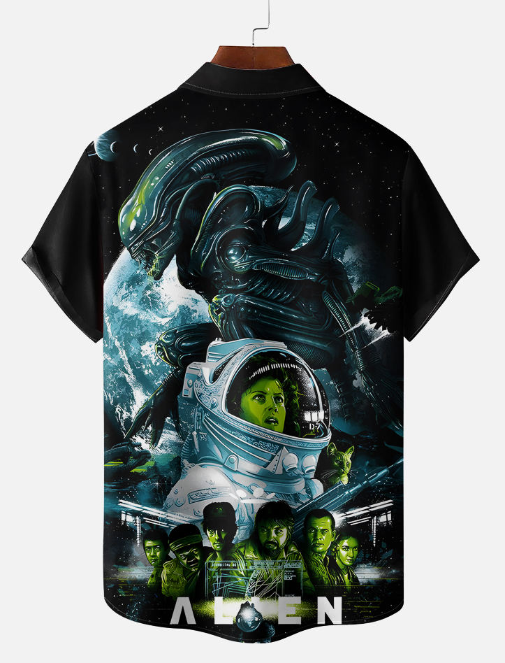 Men's Classic Movie Graphic Short Sleeve Shirt