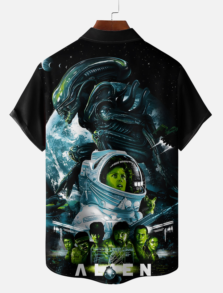 Men's Classic Movie Graphic Short Sleeve Shirt