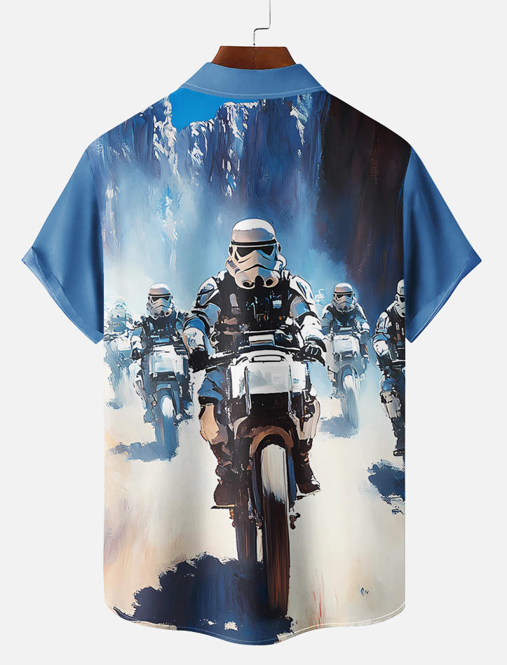 Men's Classic Movie Graphic Short Sleeve Shirt