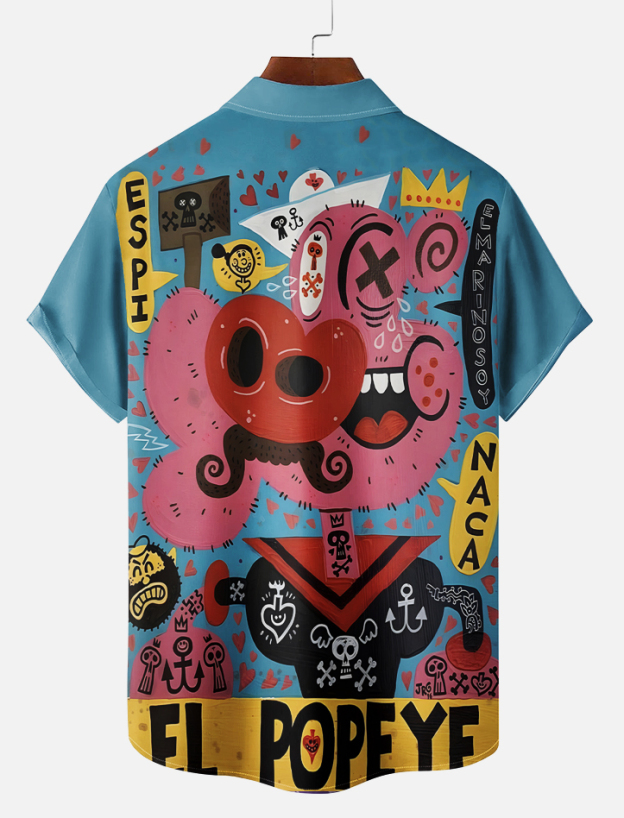 Men's Fun Illustrated Short Sleeve Shirt