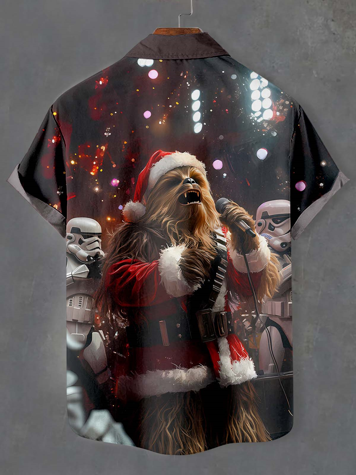 Men's Classic Movie Christmas Graphic Short Sleeve Shirt