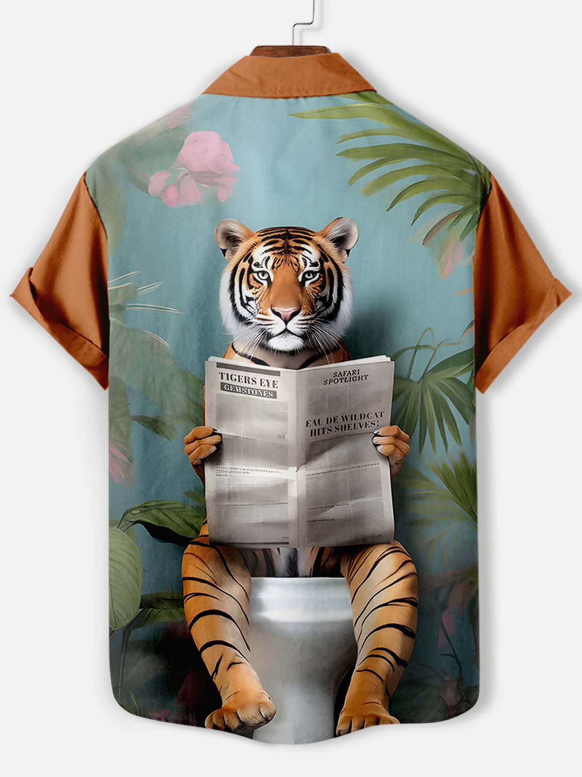 Men's Fun Animal Graphic Short Sleeve Shirt