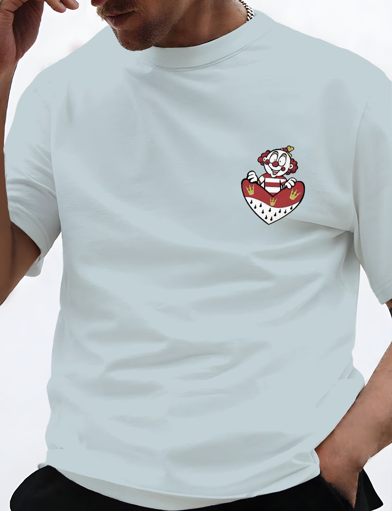 Men's Casual Cartoon Fun Illustration Short Sleeve T-Shirt