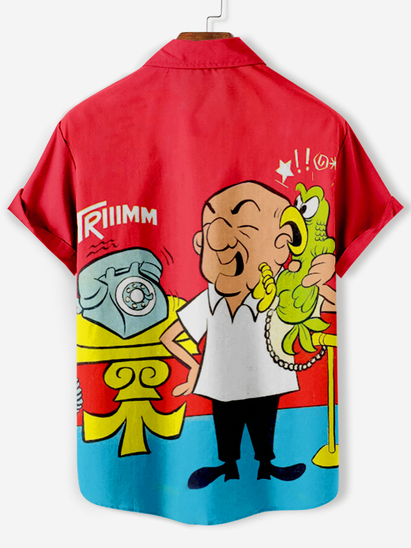 Men's Classic Retro Cartoon Comic Mister magoo Short Sleeve Shirt