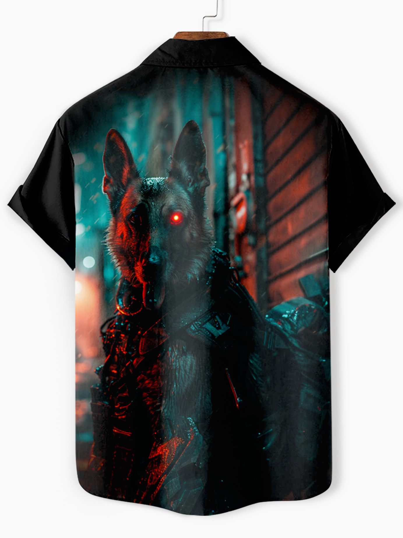 Men's classic movie Terminator animal fun graphic short sleeve shirt