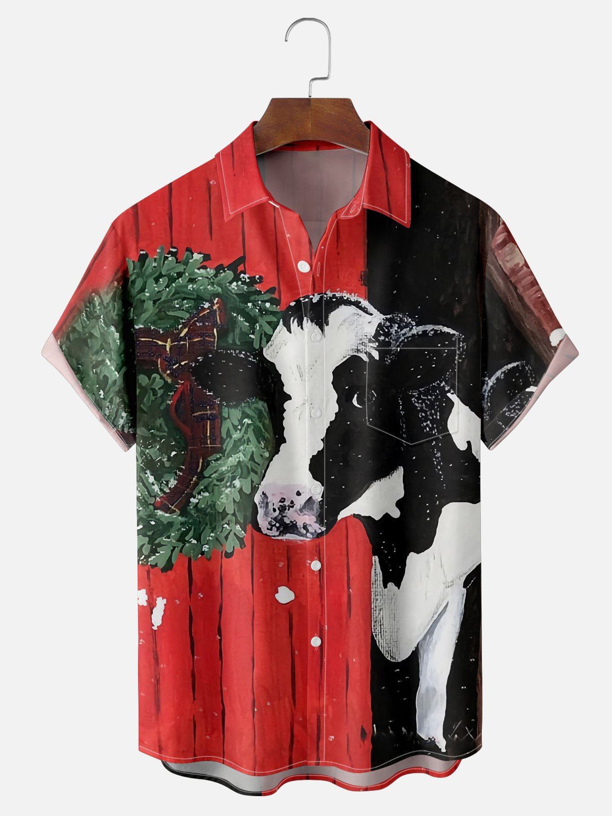 Men's Christmas Graphic Short Sleeve Shirt