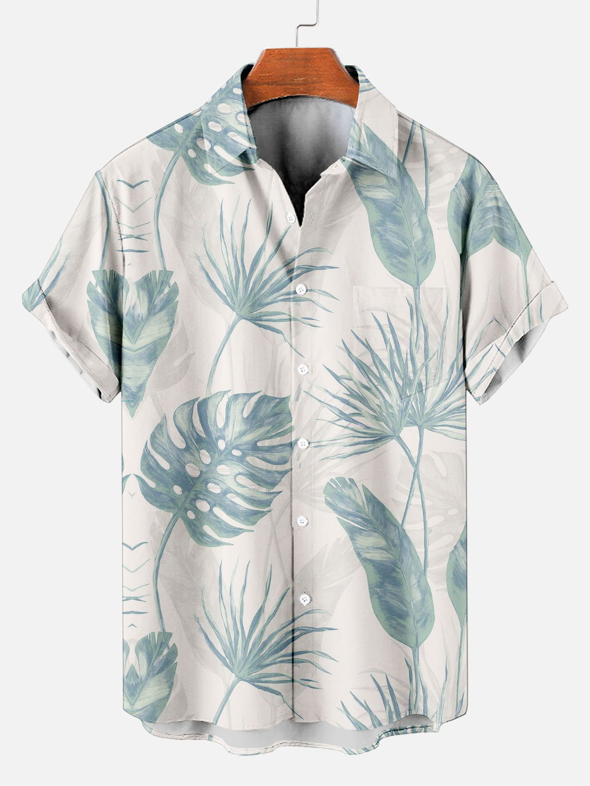 Men's Short Refreshing elegant hawaii Sleeve Shirt 
