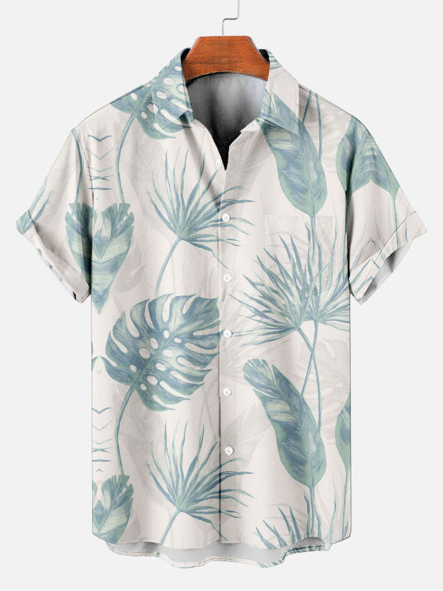 Men's Short Refreshing elegant hawaii Sleeve Shirt