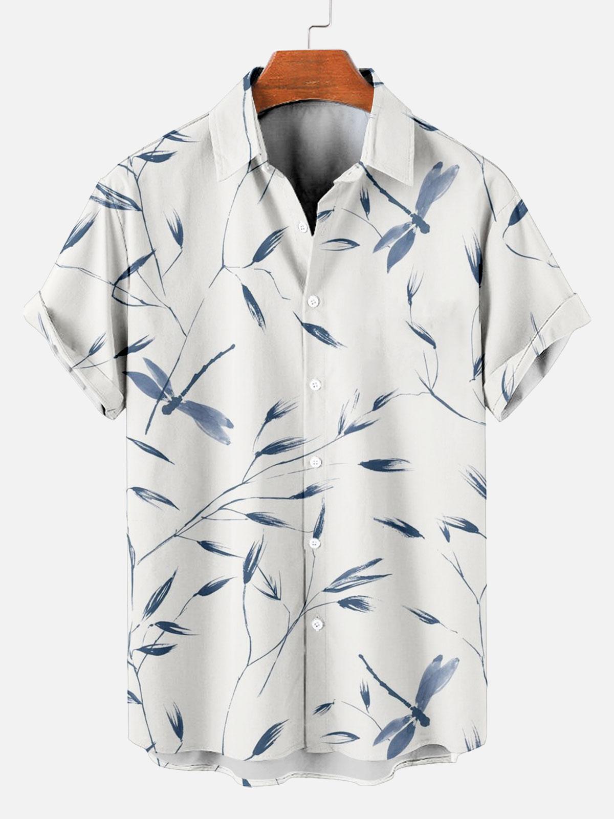 Men's Short Refreshing elegant hawaii Sleeve Shirt