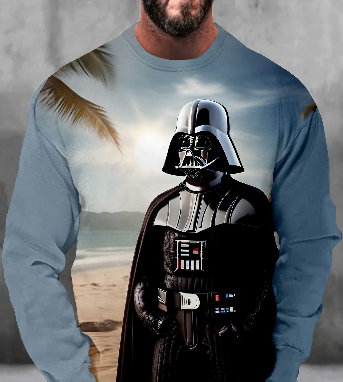 Men's Casual Classic Movie Graphic Long Sleeve Sweater