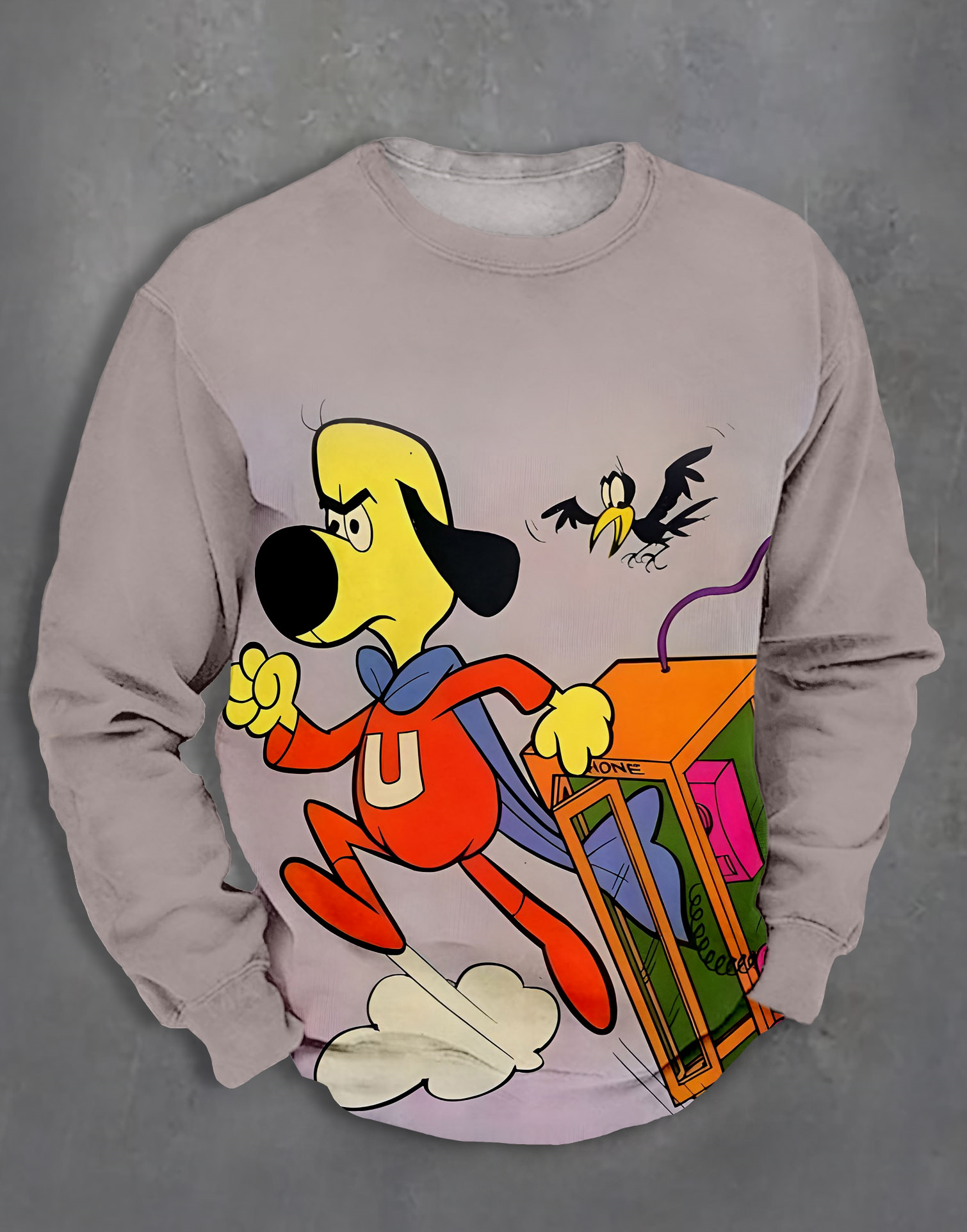 Men's Casual Classic Movie Graphic Long Sleeve Sweater