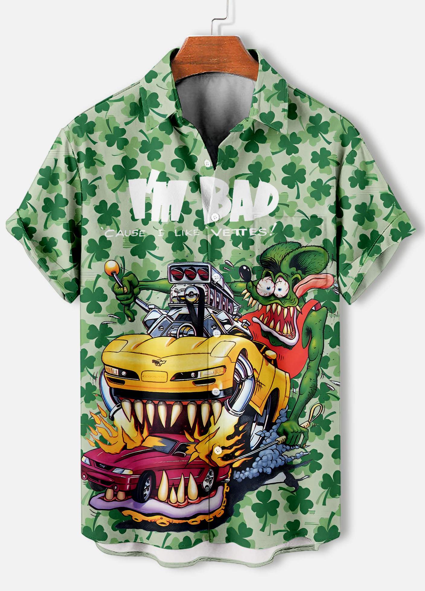 Men's Retro Comic Cartoon Classic Character Graphic Short Sleeve Shirt
