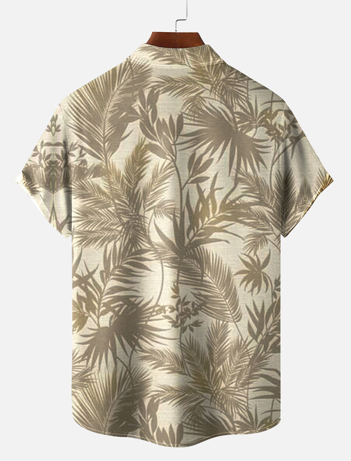Men's Short Refreshing elegant hawaii Sleeve Shirt 