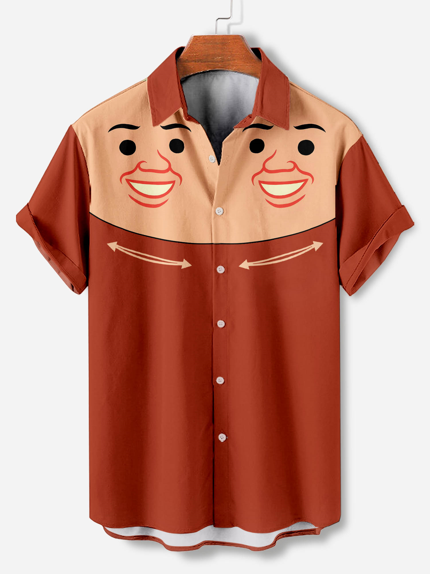 Men's Cartoon Art Graphic Short Sleeve Shirt