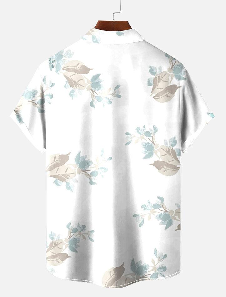 Men's Short Refreshing elegant hawaii Sleeve Shirt 