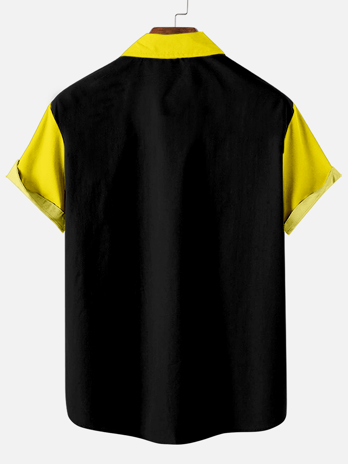 Men's Fun Slogan Graphic Contrast Short Sleeve Shirt