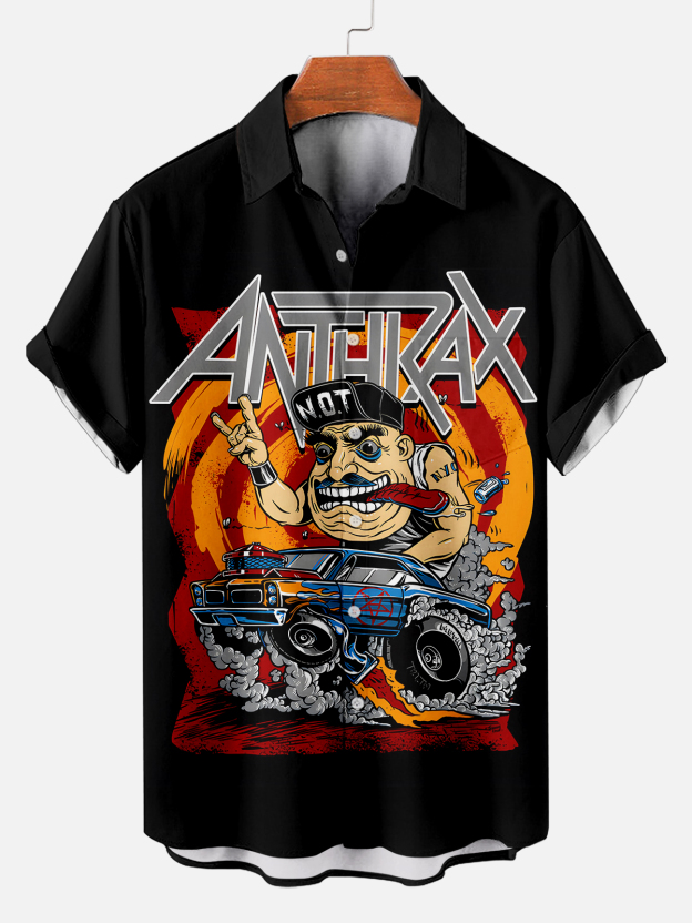 [Copy]Men's Vintage Witch Oil Painting Art Halloween Short Sleeve Shirt