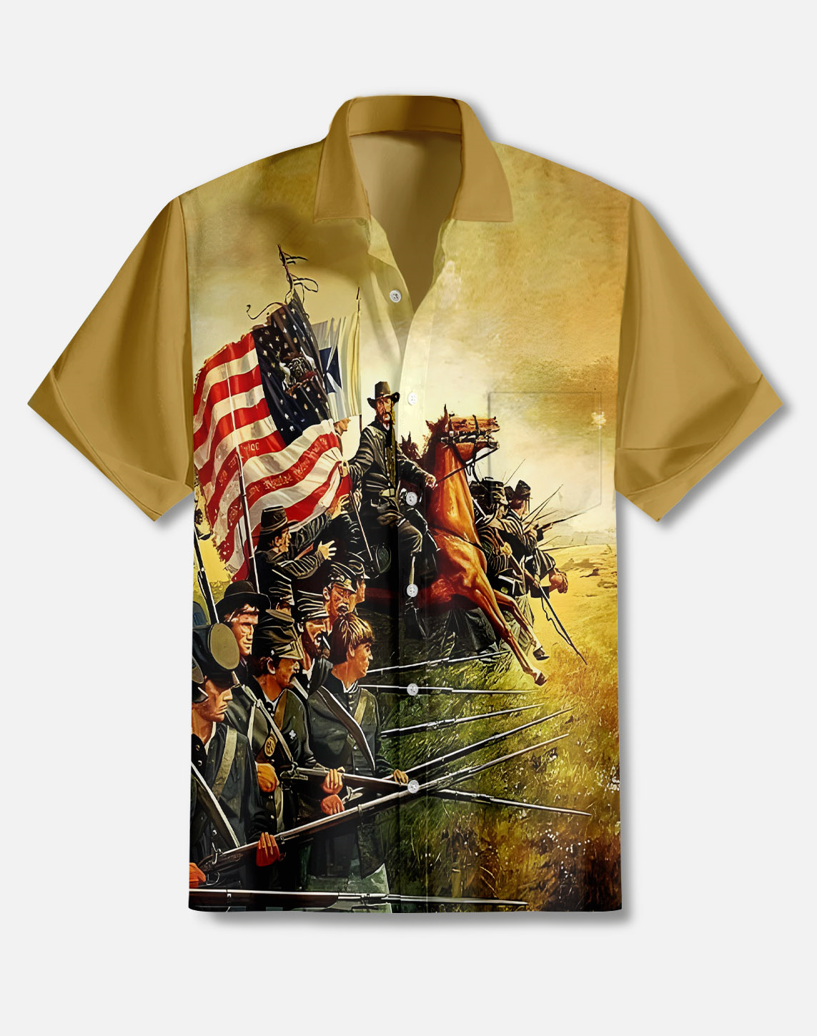 Men's illustration short sleeve shirt