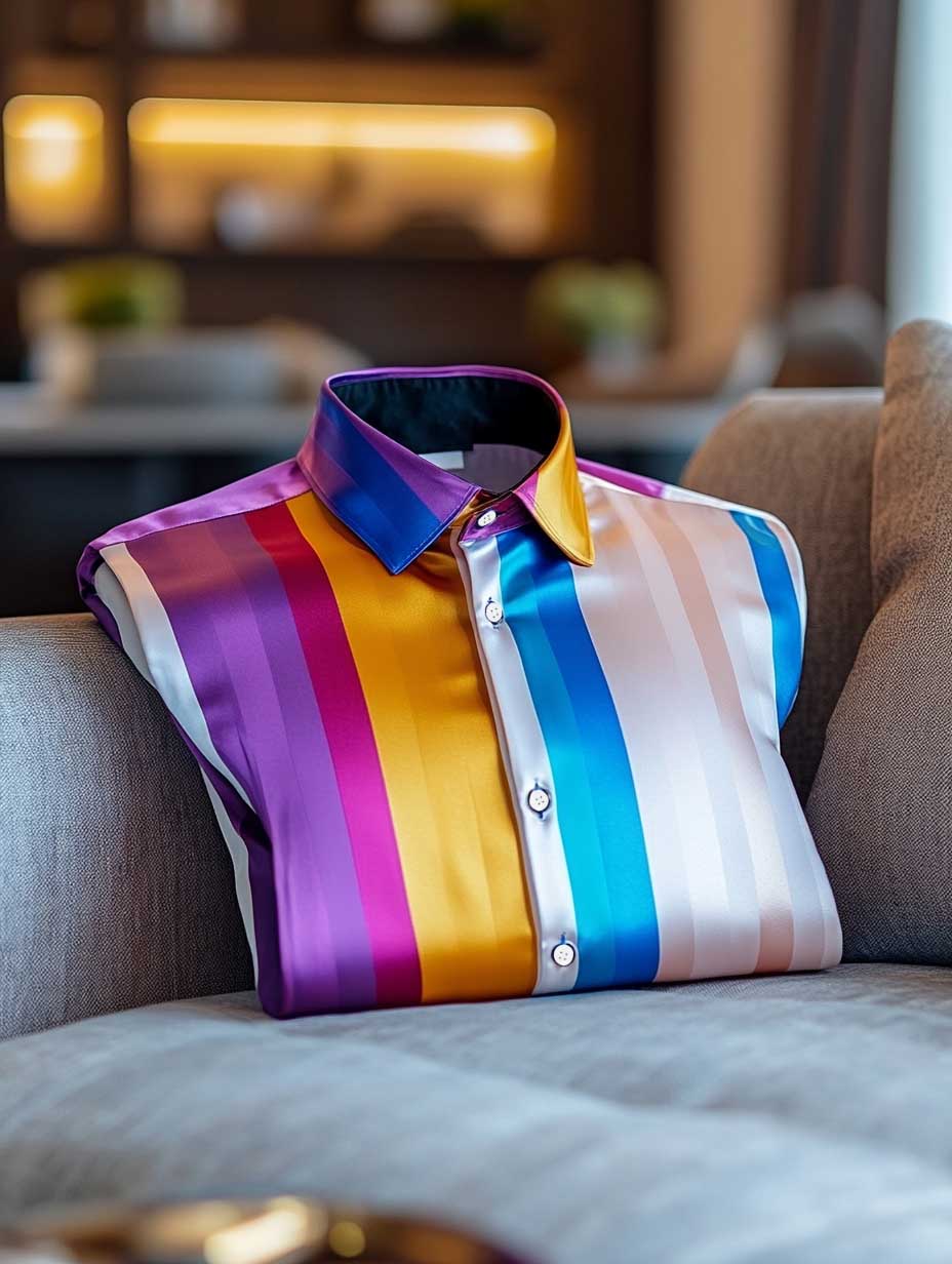 Men's Business Casual Button-Down Shirt