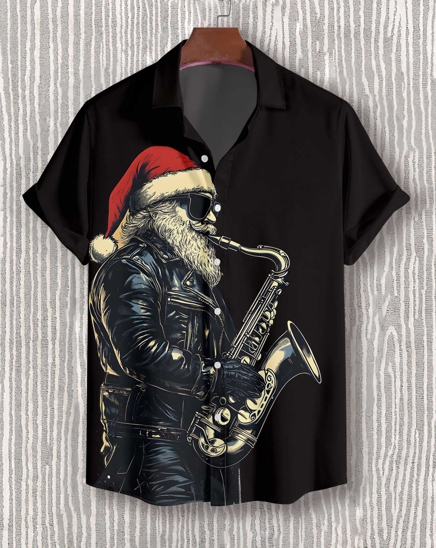 Men's Christmas Graphic Short Sleeve Shirt