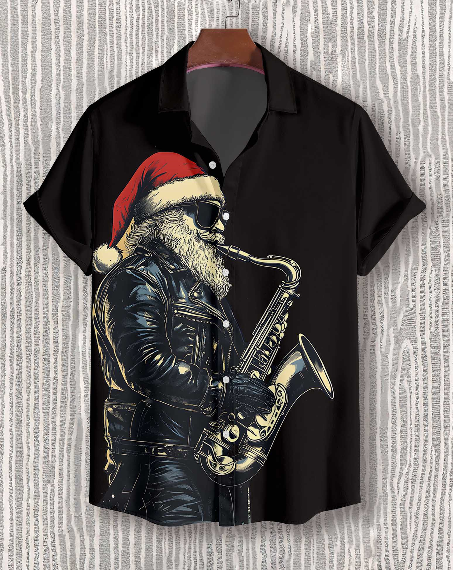 Men's Christmas Graphic Short Sleeve Shirt