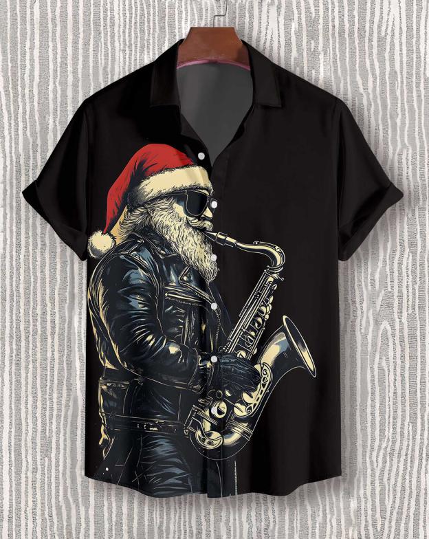 Men's Christmas Graphic Short Sleeve Shirt