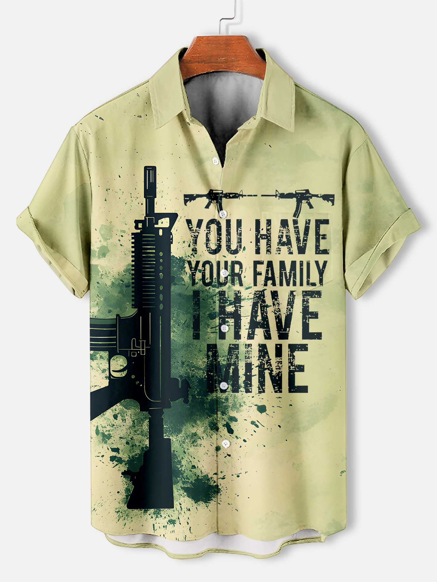 Men's Slogan Short Sleeve Shirt