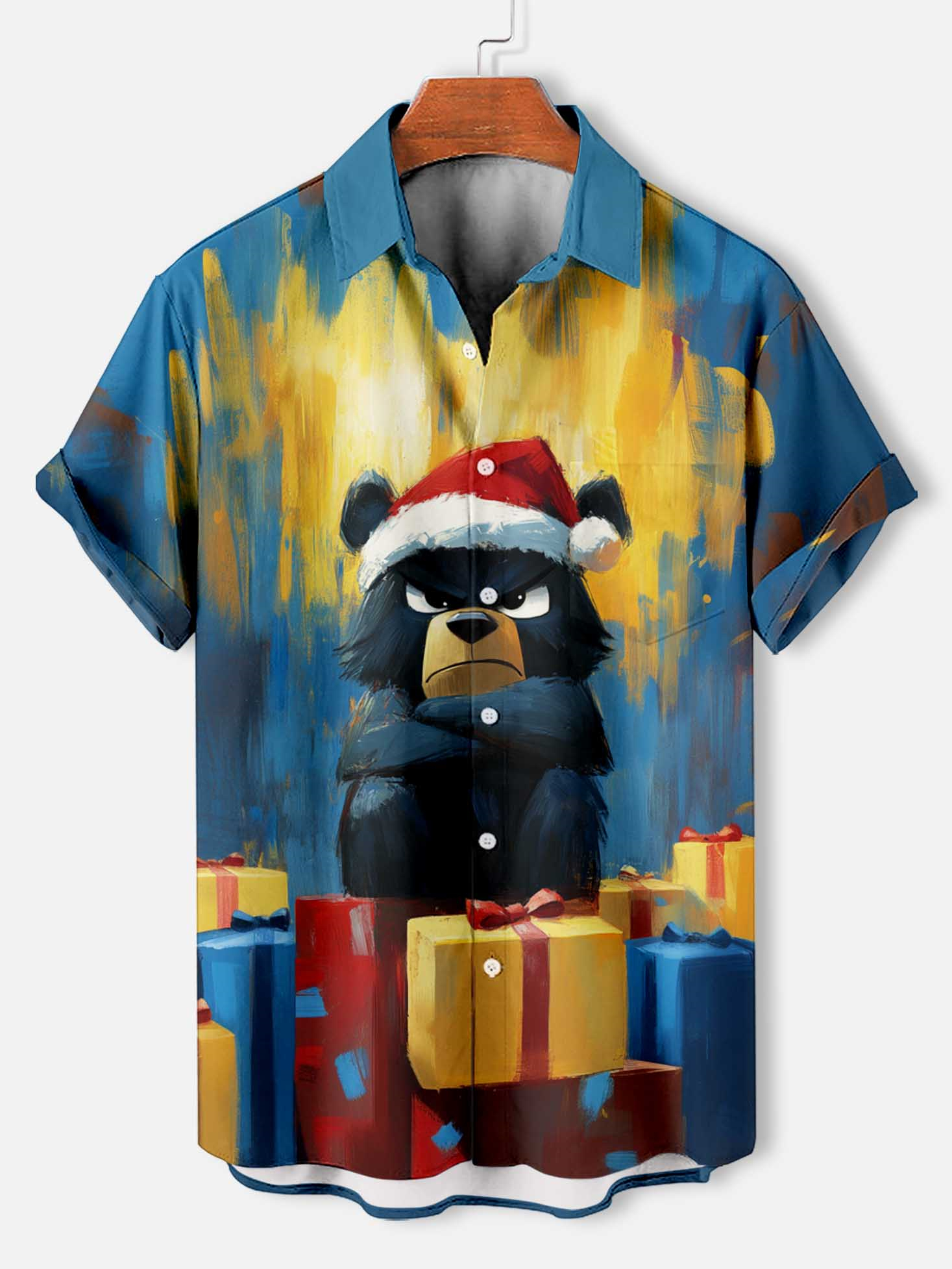 Men's Fun Animal Graphic Short Sleeve Shirt