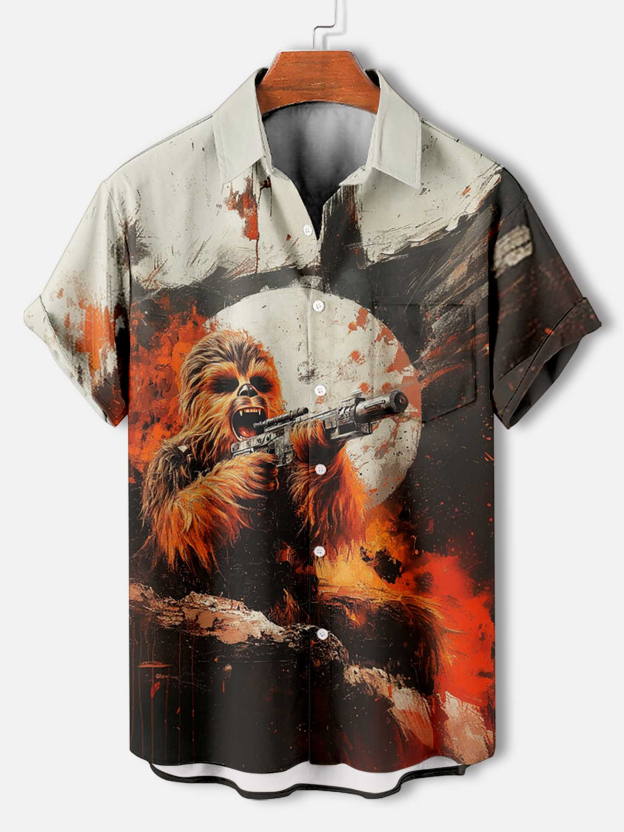 Men's Classic Movie Graphic Short Sleeve Shirt