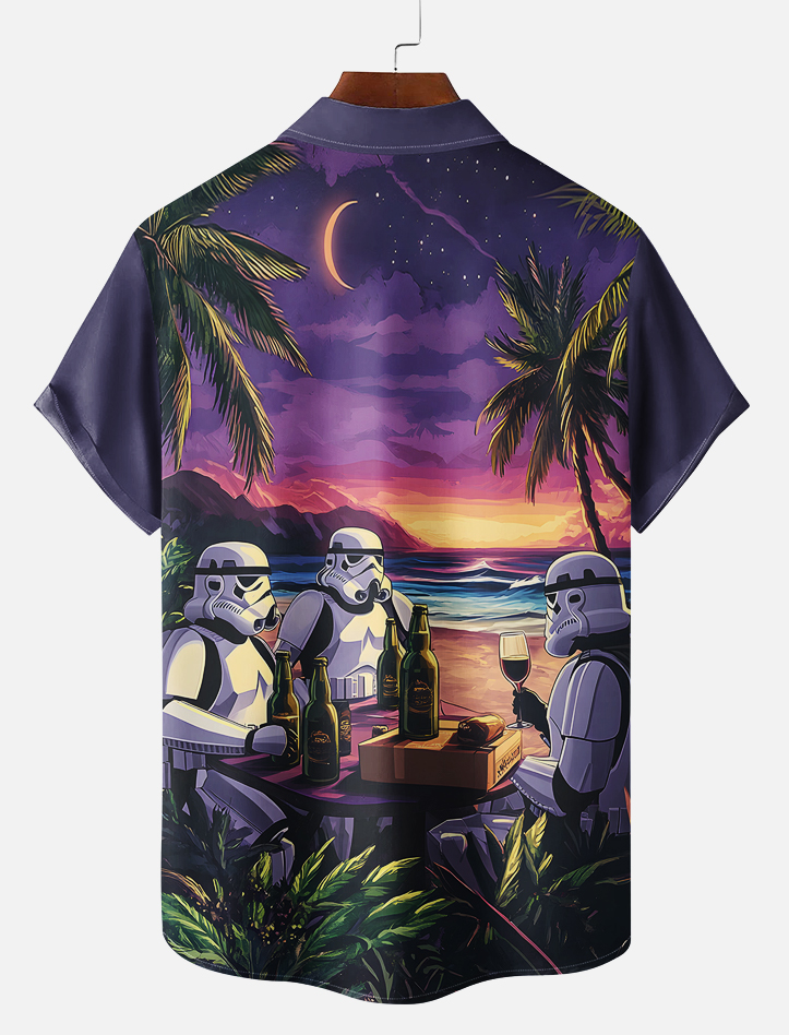 Men's Classic Movie Graphic Short Sleeve Shirt
