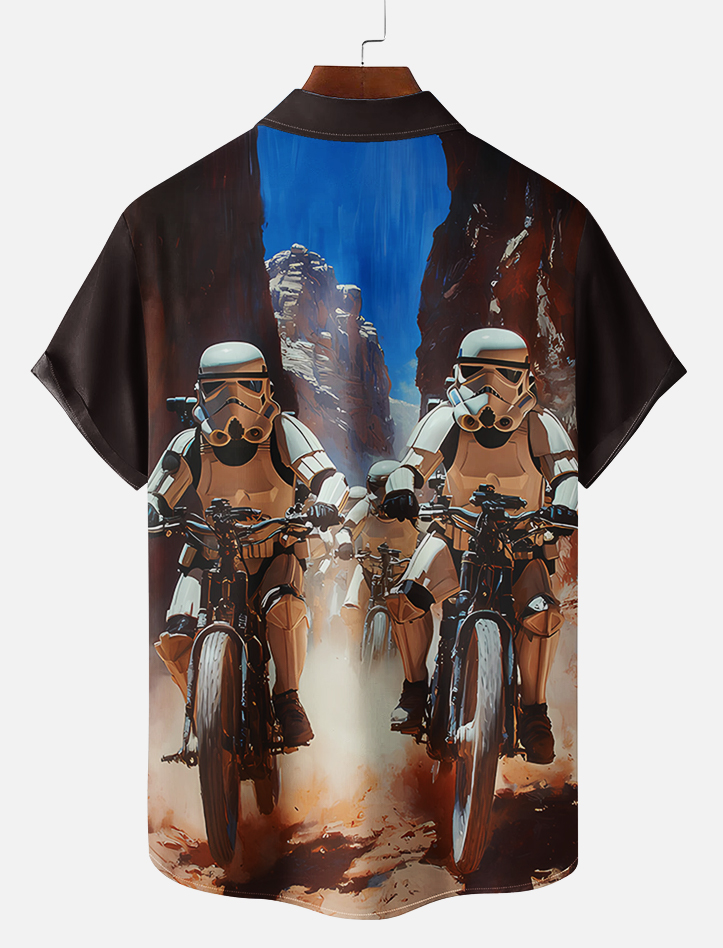 Men's Classic Movie Graphic Short Sleeve Shirt