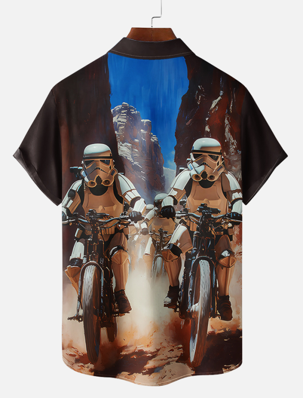 Men's Classic Movie Graphic Short Sleeve Shirt