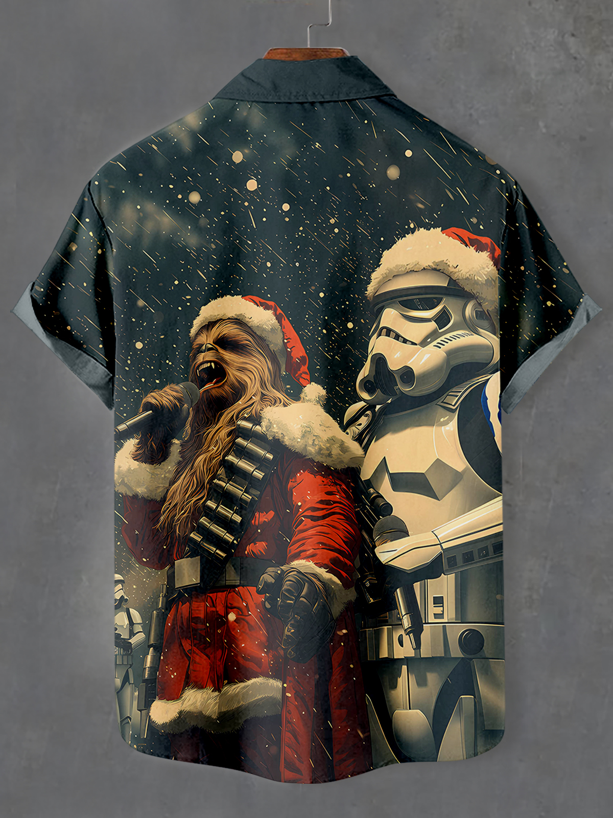 Men's Classic Movie Christmas Graphic Short Sleeve Shirt