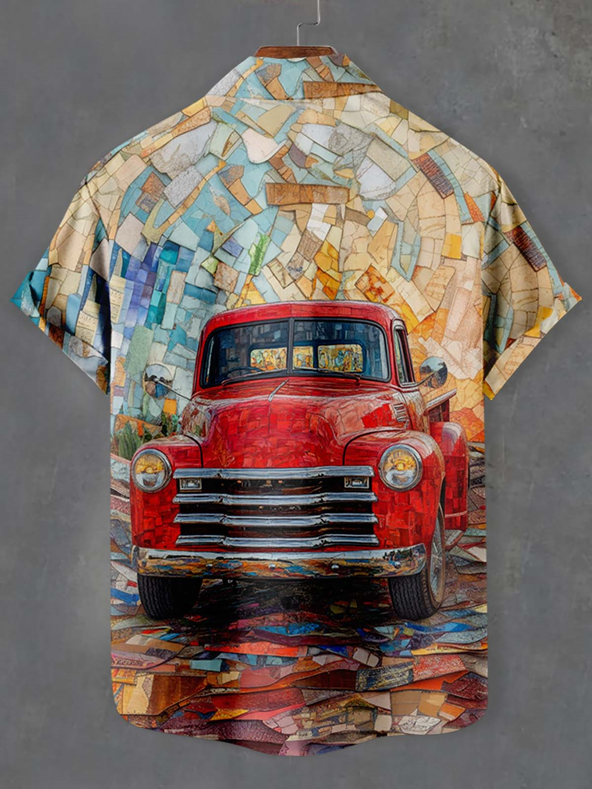 Men's Car Graphic Short Sleeve Shirt