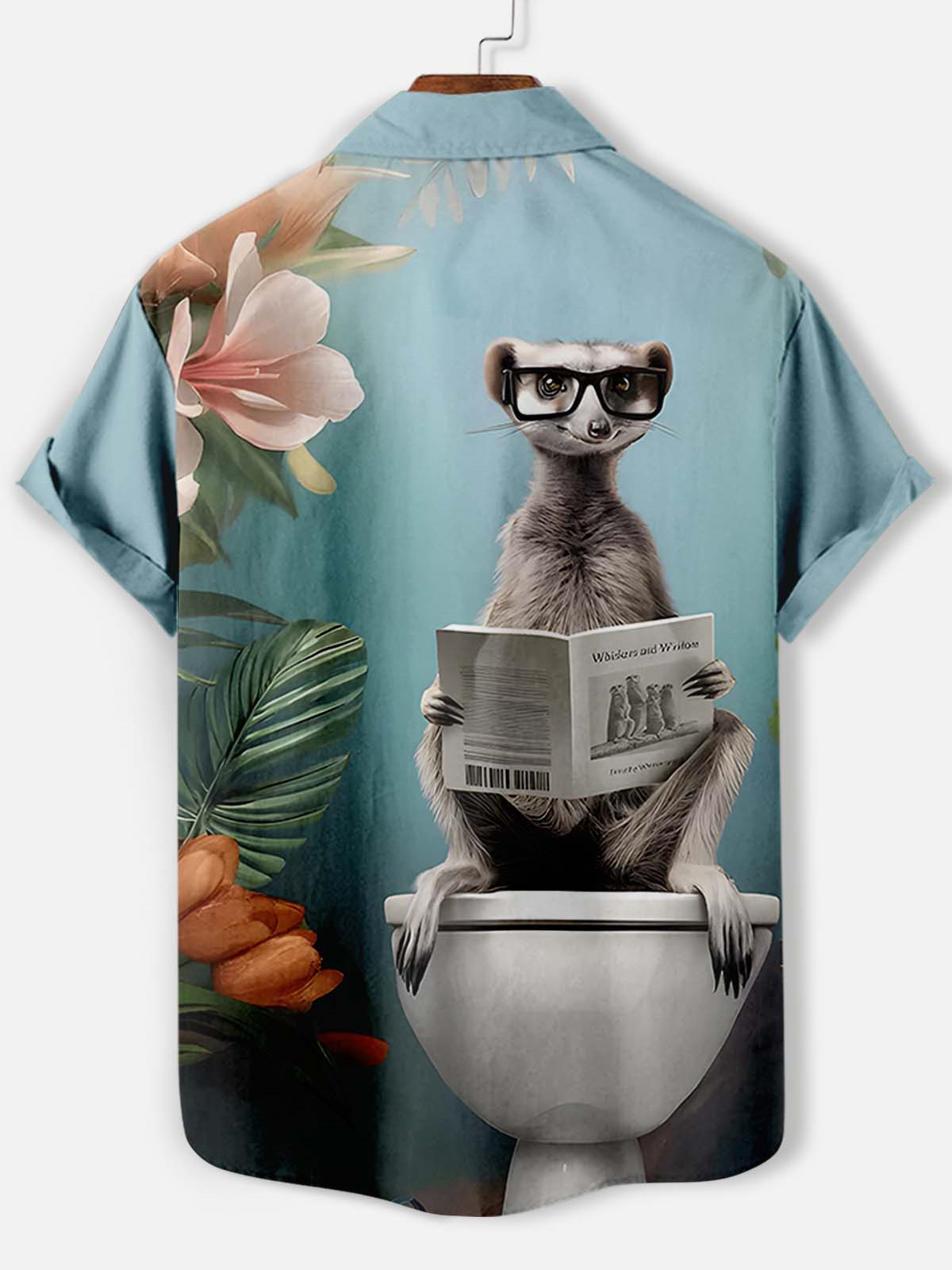 Men's Fun Animal Graphic Short Sleeve Shirt
