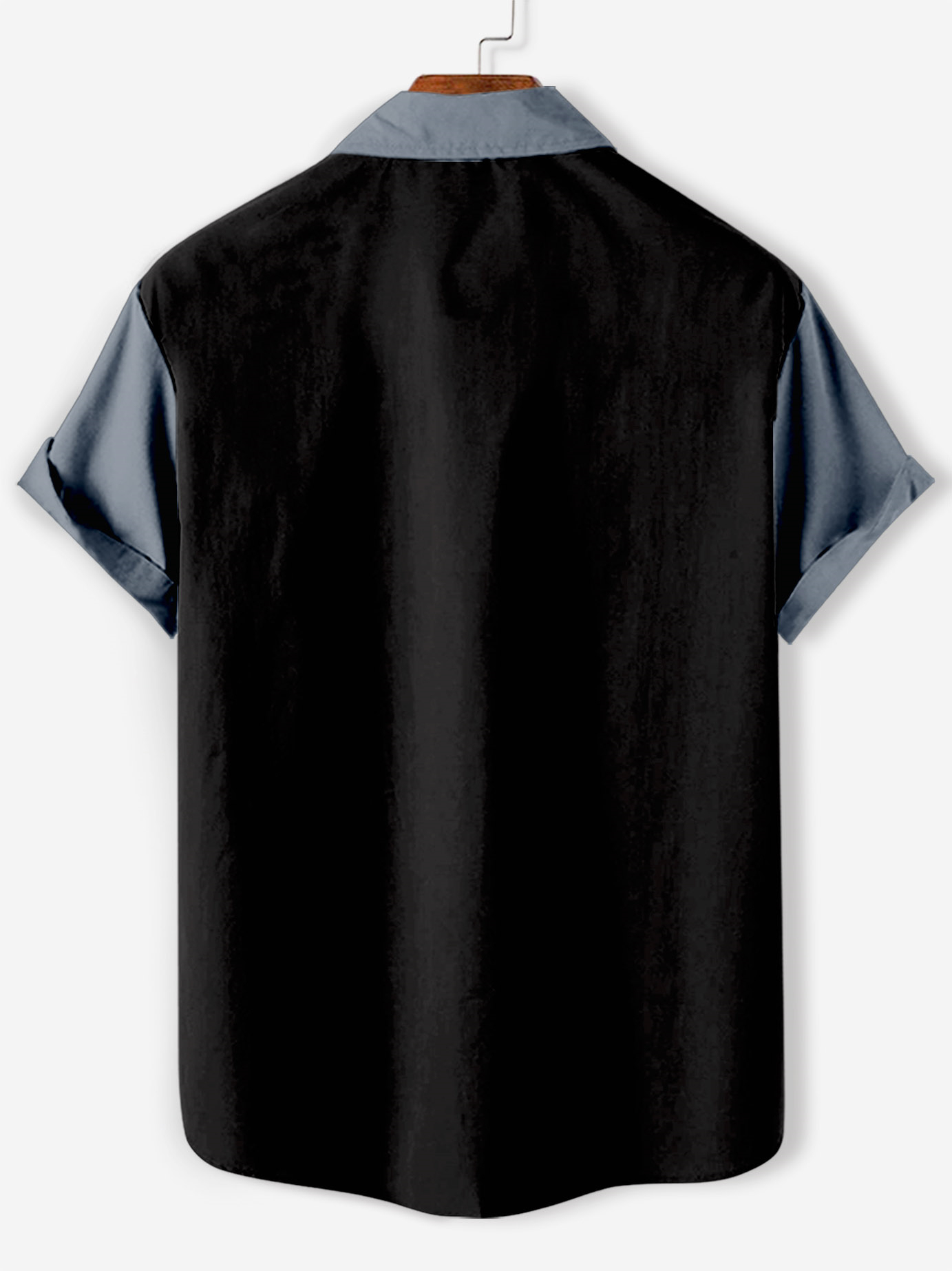 Men's cartoon racing stripe element short-sleeved shirt