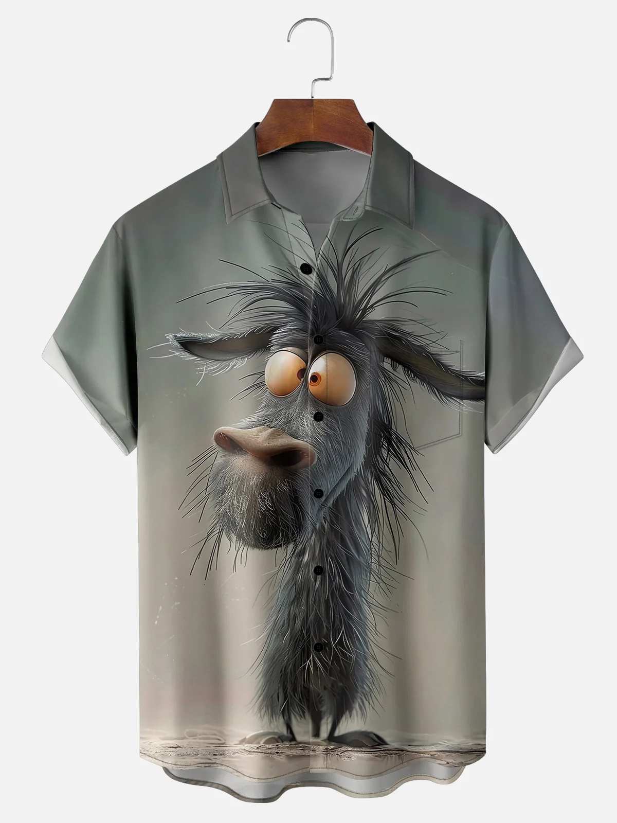 [Copy]Men's Classic Movie Godfather Animal Fun Graphic Short Sleeve Shirt