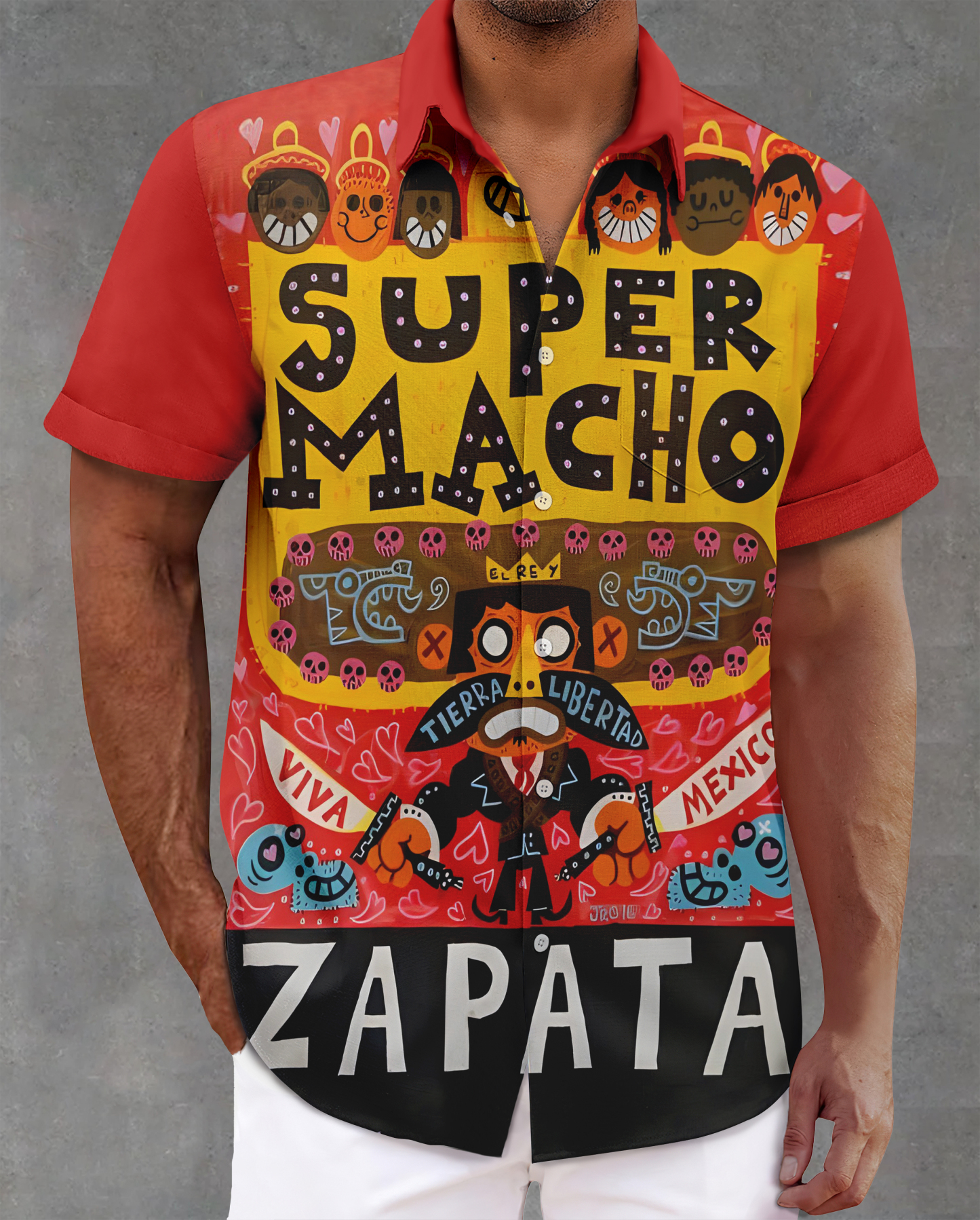 [Copy]Men's Vintage Witch Oil Painting Art Halloween Short Sleeve Shirt