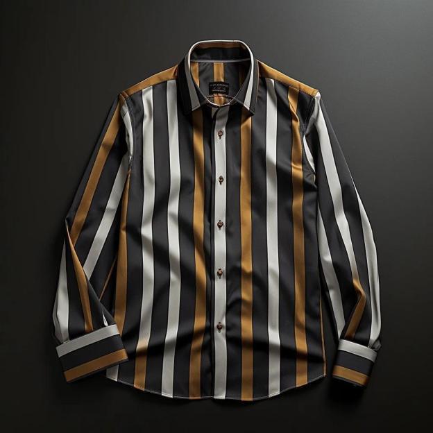 Men's Business Casual Button-Down Shirt